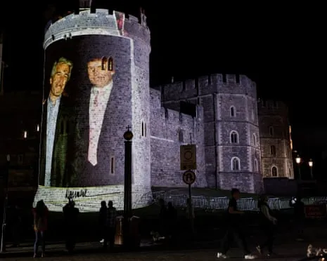 Four People Taken into Custody After Pictures of Donald Trump and Epstein Displayed on Windsor Castle